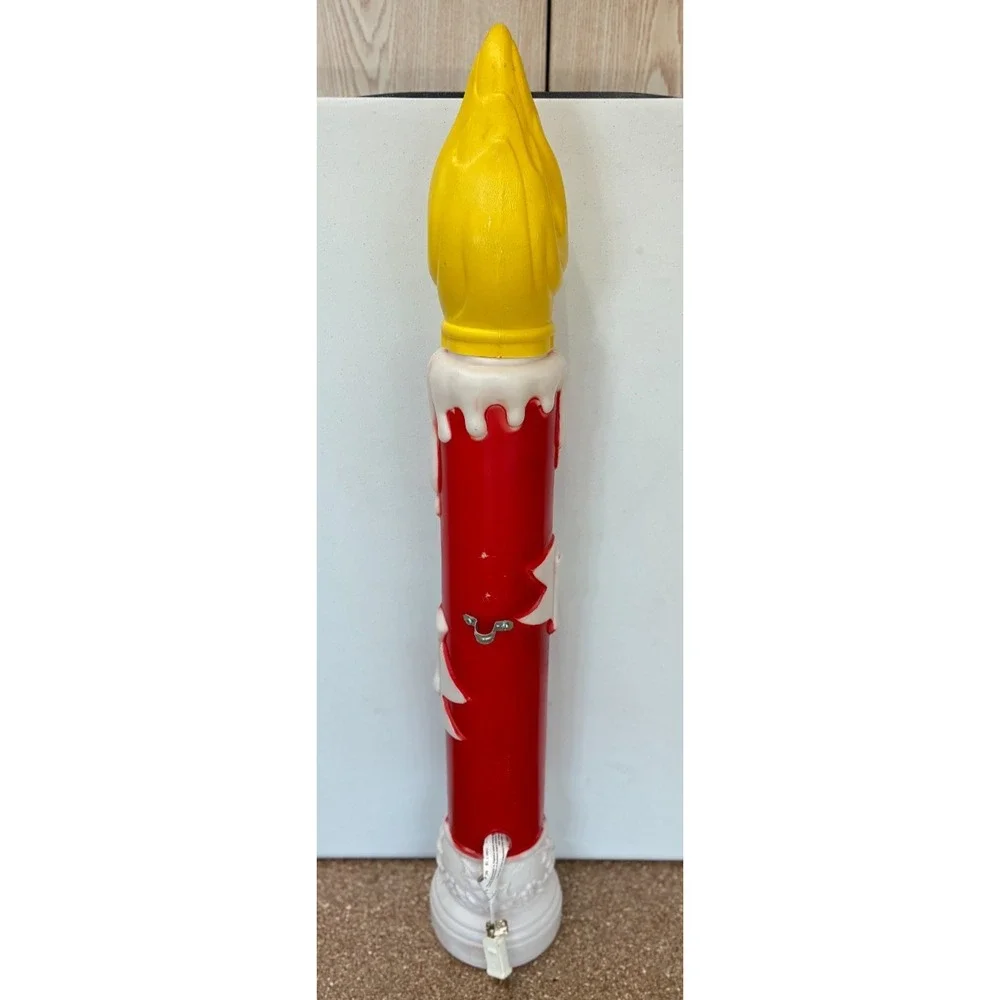 Vintage Empire Blow Mold Candle NOEL Christmas 39